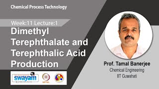 Lec 38 Dimethyl Terephthalate and Terephthalic Acid Production [upl. by Immat]