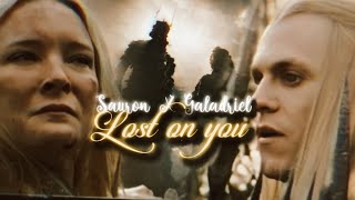 Sauron X Galadriel the rings of power edit  lost on you [upl. by Nnyla]