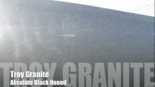 Absolute Black Honed Granite Countertop by Troy Granite [upl. by Mailand216]