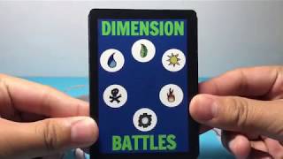 Homemade tcg Corrected Game Crafter Booster Pack Dimension Battles [upl. by Yhtac123]