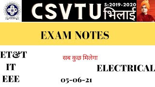 📚Exam Notes  CSVTU [upl. by Jariah]