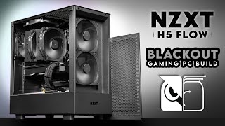 Shhh It’s Lights Out  NZXT H5 Flow Blackout Gaming PC Build  Noctua NHD15  Radeon RX 7900 XT [upl. by Bobbette]