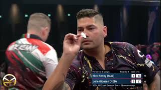 Jelle Klaasen vs Nick Kenny  German Darts Championship 2024 [upl. by Suaeddaht319]