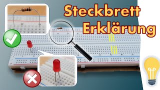 Wie funktioniert ein Steckbrett Erklärung zum Breadboard mit Tipps und Tricks [upl. by Aihsram]