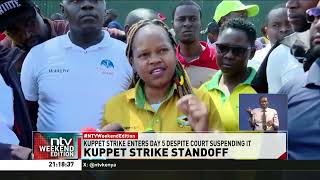 KUPPET strike continues for the fifth day despite being annulled by labor relations court [upl. by Fritts]