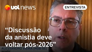 Bolsonaro indiciado não matou discussão de anistia diz senador Deve voltar pós2026 [upl. by Yorgerg]