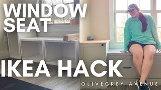 DIY Window Seat HACK with IKEA Besta Drawers [upl. by Anavlys]