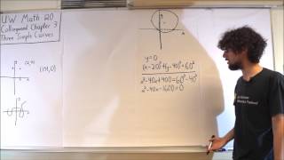 Collingwood Precalculus Chapter 3 Part 4 Intersecting Lines and Circles [upl. by Janine]