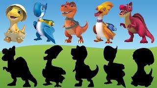 Dino Ranch 3  Match the right shadow  Dinosaurs for kids [upl. by Nylknarf]