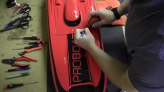 VA2510 Water Resistant FPV System Boat Hull Install and Remote Channel Change Setup [upl. by Ansilme]