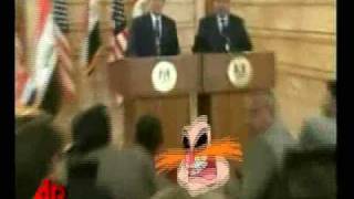 ROBOTNIK THROWS HIS PINGASES AT PRESIDENT BUSH [upl. by Danelle466]