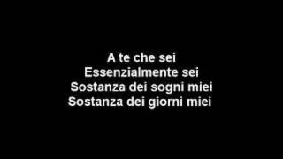 A te  Jovanotti Lyrics [upl. by Anawd]