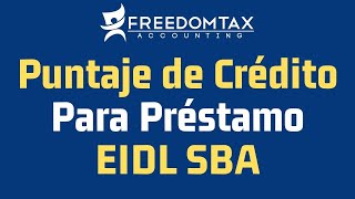 Requisitos de Puntaje de Credito para Préstamo EIDL del SBA [upl. by Pampuch130]