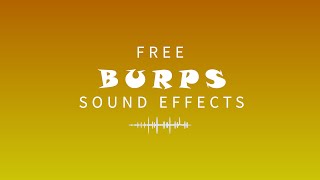 FREE Burp Sound Effects [upl. by Mitch256]