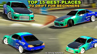 Top 15 Best Places to Drift in Car Parking Multiplayer for Beginners [upl. by Aneeled952]