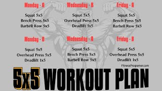 Stronglifts 5x5 Workout Program [upl. by Atteuqram]