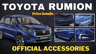 Toyota Rumion Accessories I Toyota Rumion 2024 Official Accessories I Toyota Rumion Modified [upl. by Enytsirhc]