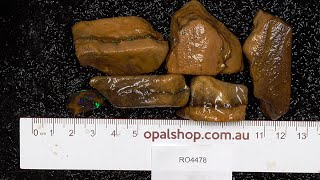 Ro4478  Boulder Opal parcel from Queensland Australia [upl. by Eibmab]