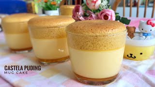 CASTELA PUDING MUG CAKE  Lembut amp Creamy [upl. by Nytsua]