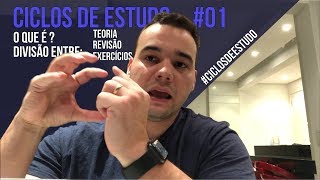 Ciclos de Estudo divisão em Teoria Revisão e Exercícios  CiclosDeEstudo 01 [upl. by Ramyar]