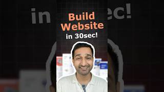 Build Your Website in Under 30 Seconds with AI Magic [upl. by Palgrave533]