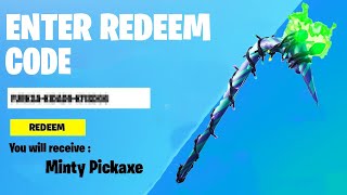 How To Get Minty Pickaxe Redeem Code For FREE In Fortnite [upl. by Elleynod]