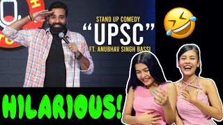 UPSC  Stand Up Comedy Ft Anubhav Singh Bassi reaction anubhavbassi standup trending viral [upl. by Fowler]