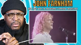 Crazy Vocals John Farnham  Help LIVE with the Melbourne Symphony Orchestra  REACTIONREVIEW [upl. by Isidora]