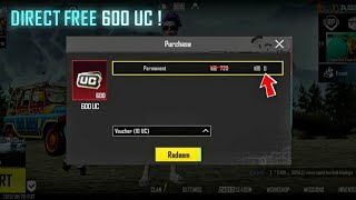 Biggest Trick 😱 Free 600 UC amp Redeem Code  Bgmi Free Rp Kaise le  How To Get Free Uc In Bgmi [upl. by Salinas]