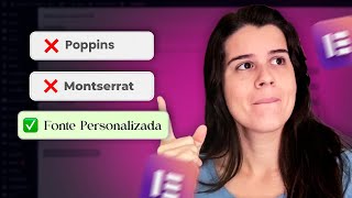 Como Usar Fontes Personalizadas no Elementor [upl. by Quick724]