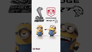 Shelby Mustang Gt500 VS Dodge hellcat SRT minion stylforyou funny status trending asmr tiktok [upl. by Nnailuj]