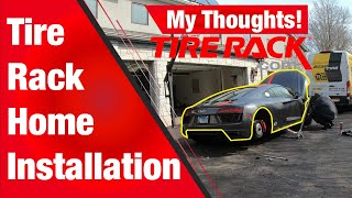 I Tried Tire Racks at home Installation It was Awesome R32 New Tire and R8 Tire swap [upl. by Yzmar946]