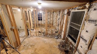 Mobile Home Remodel Bathroom And Bedroom Demo [upl. by Htilil]