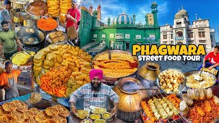 Phagwara Street Food Tour  Bhature Chole Kulcha Chole Tikki Jalebi Samosa [upl. by Anier]