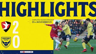 Cheltenham Town v Oxford United highlights [upl. by Adiehsar78]