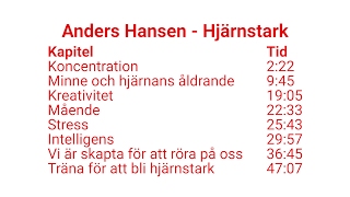 Anders Hansen  Hjärnstark i Helsingborg föreläsning med kapitelindelning [upl. by Akiraa]