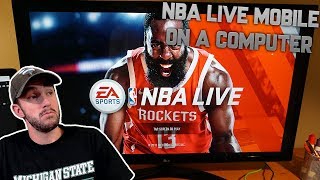 HOW TO PLAY NBA LIVE MOBILE ON YOUR COMPUTER [upl. by Atelahs]