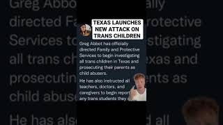 TEXAS SAYS LETTING KIDS TRANSITION IS quotCHILD ABUSEquot [upl. by Shandra644]