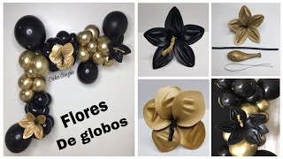 FLORES 🌷 CÓMO HACER FLORES DE GLOBOS CON ALAMBRE PASO A PASO PARA DECORACIONES DE GLOBOS Y FIESTAS [upl. by Adyan]