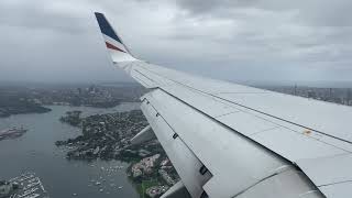 REX Boeing 737800 landing in Sydney  MELSYD [upl. by Mimajneb]