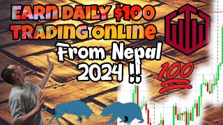 How to trade in Quotex  Binary Options  from Nepal in 2024 Secret Trick Revealed  Earning Method [upl. by Sirc]