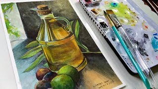 Using Neutral Tint  Grisaille Watercolor Technique [upl. by Berck100]