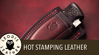 Quick tip how to hot stamp your leather [upl. by Hosbein]