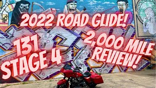 131 Stage 4 Kit 2000 Mile Review on my 2022 Road Glide Special in Redline Red Any Issues [upl. by Schlosser773]