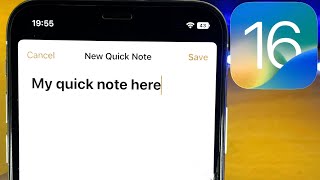 How To Use Quick Note on iPhone [upl. by Nosro]