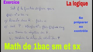 valeur de verité dune propositionmath de 1bac sm et sx [upl. by Donaugh]