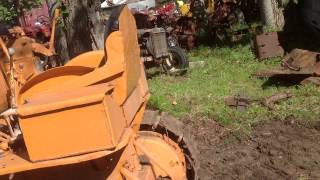 Cletrac crawler AG with blade video [upl. by Meter72]