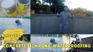 Paano maghalo at magpahid ng Super Thoroseal CONCRETE FISH POND WATERPROOFING [upl. by Parcel]