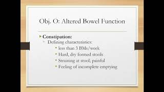 Nursing Fundamentals Bowel Elimination Unit 13 F18 [upl. by Deron]