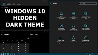 How To Enable WINDOWS 10 HIDDEN DARK THEME by using Registry Editor  Windows 10 Tips and Tricks [upl. by Ajan]